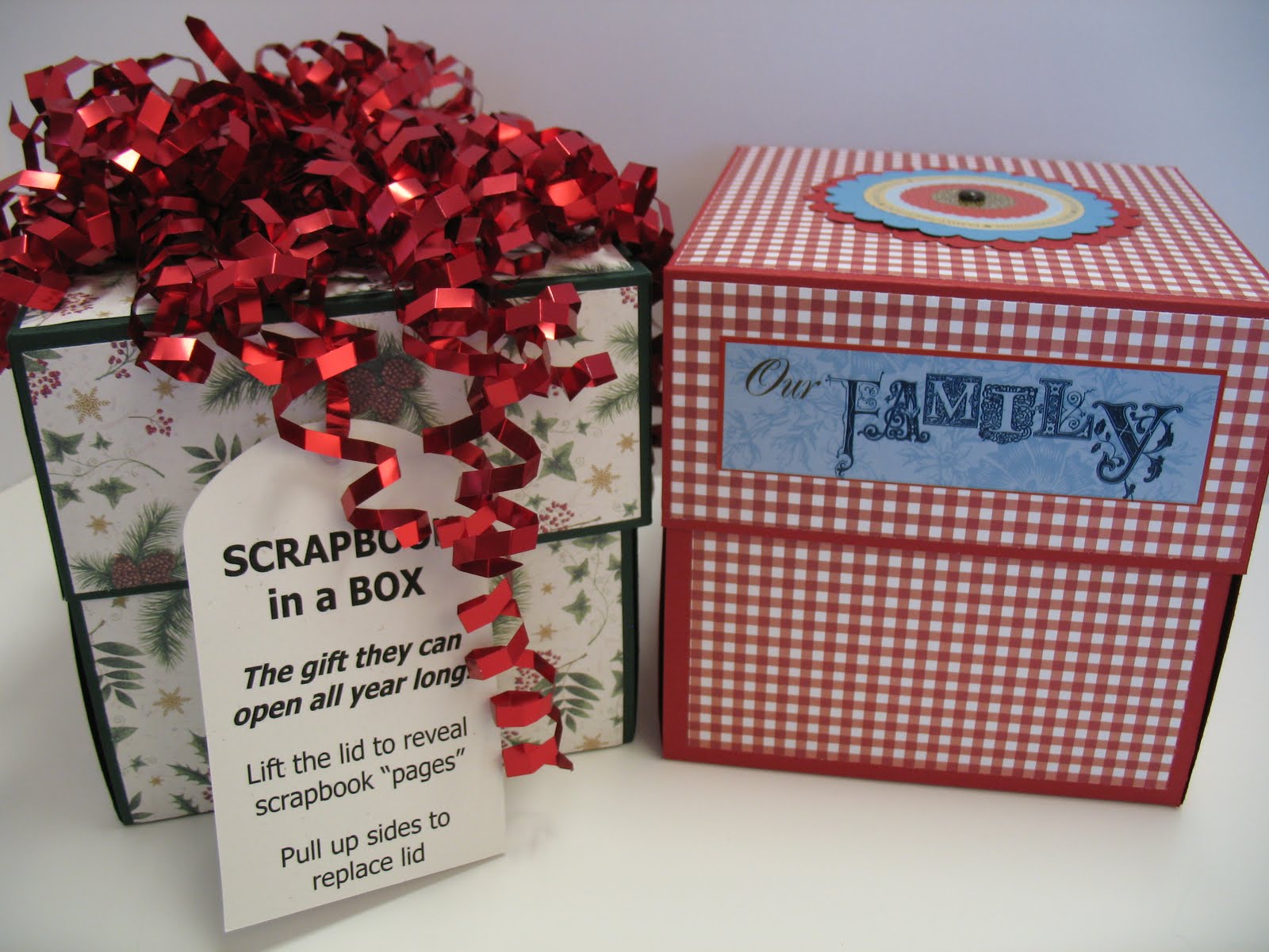 Greetings from Gail SCRAPBOOK IN A BOX July class at Hobby Lobby in