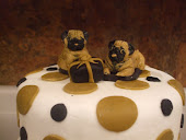 Pug Ladies 50th Birthday cake