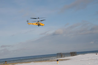 Landing på helipaden?