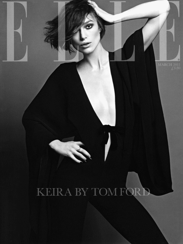 ELLE UK March 2011 Cover - Keira Knightley by Terry Tsiolis