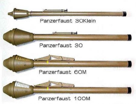 Resultado de imagem para Lançador de foguete Panzerfaust ou Faustpatrone