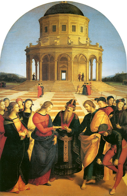 Marriage of the Virgin - Raphael 1504 AD Milan - Pinacoteca di Breva