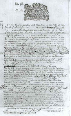 52 Ancestors: 5th Great Grandpa Ordered Out of His Parish with Wife and Family in 1778 