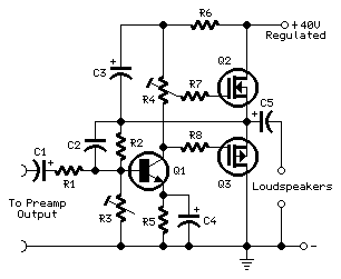 Mosfet Audio Power Amplifier 18W