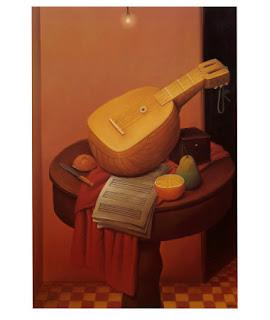 Naturaleza muerta con mandolina - Fernando Botero