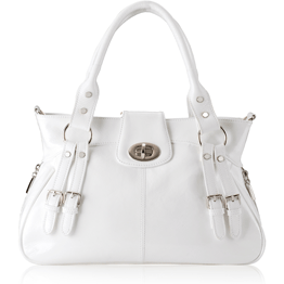 leatherhandbags4sure: White Patent Leather Tote Handbag USA 4sure