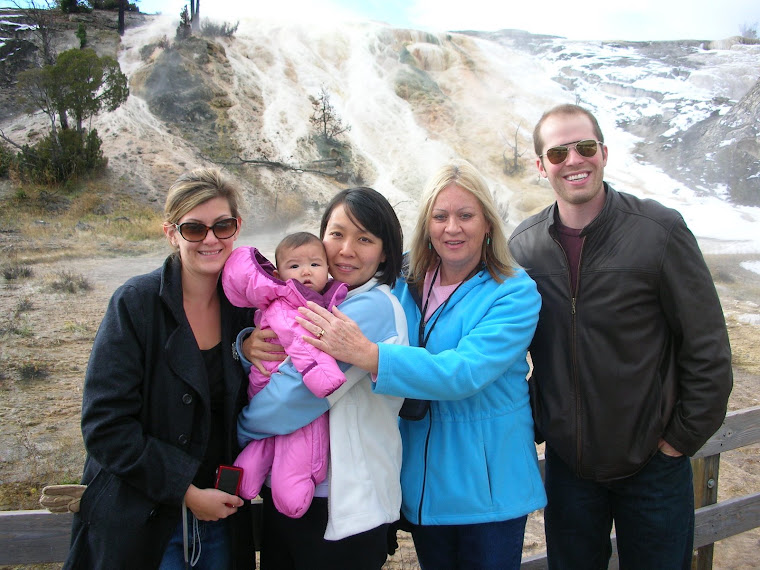 Happy family Yellowstone