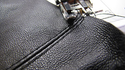 leather sew sewing seam seams trim tips few stitch bags flat fabric double allowance excess reduce away then open techniques