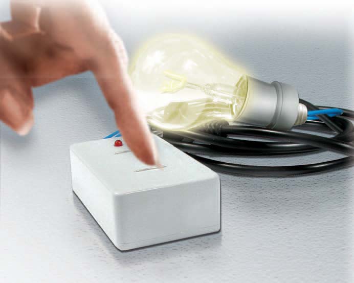 Un variateur à effleurement pour ampoule à incandescence Un variateur à effleurement pour ampoule à incandescence