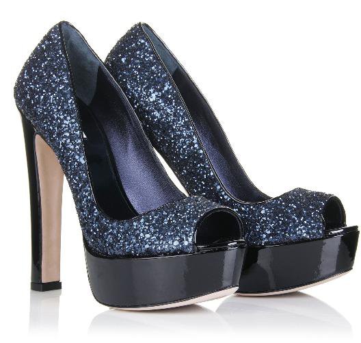 Just So Pretty: Shoe Of The Week - Miu Miu Glitter Peep Toes