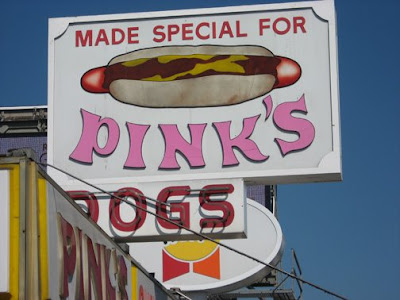 Eccentric Roadside: Pink's Hot Dogs of Hollywood: The pink of perfection