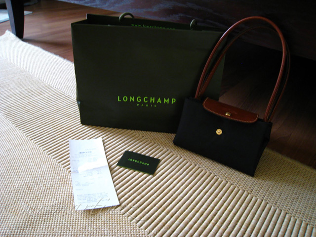 this handbag was bought in Longchamp Las Vegas