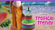 Tropical Trendy Diaper Cake