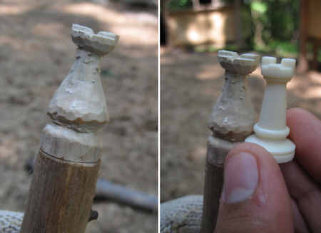 Carving A Chess Set Rook | Wood Trails - Dave Brock