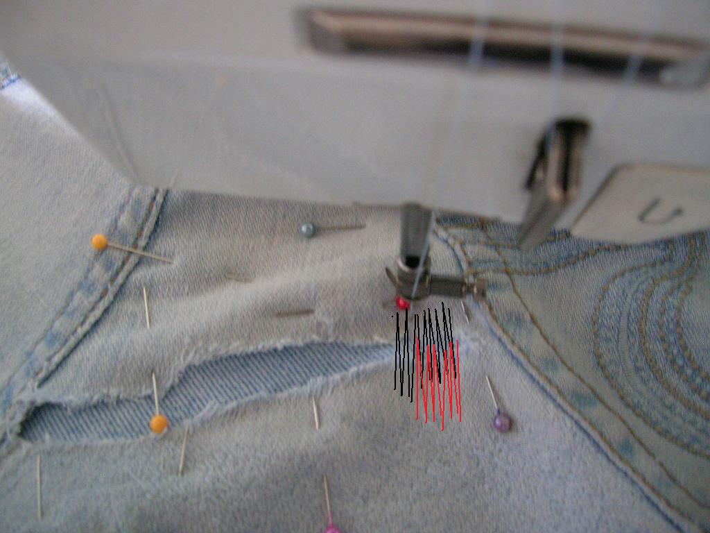 Fancy Work: Machine darning.