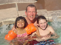 Daddy and Kids in Hottub