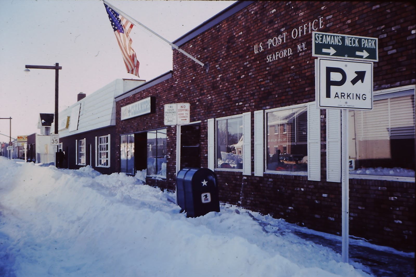 Seaford, NY, Notes Snow in February, 1978