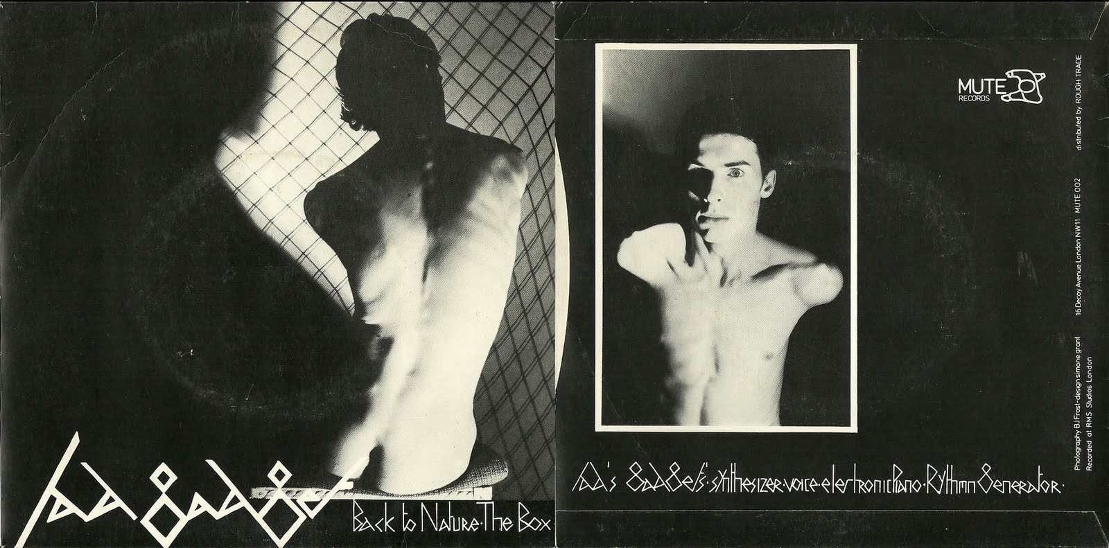 Rocket Science Fad Gadget Back To Nature / The Box Mute Records 1979 Rocket Science Fad Gadget Back To Nature / The Box Mute Records 1979