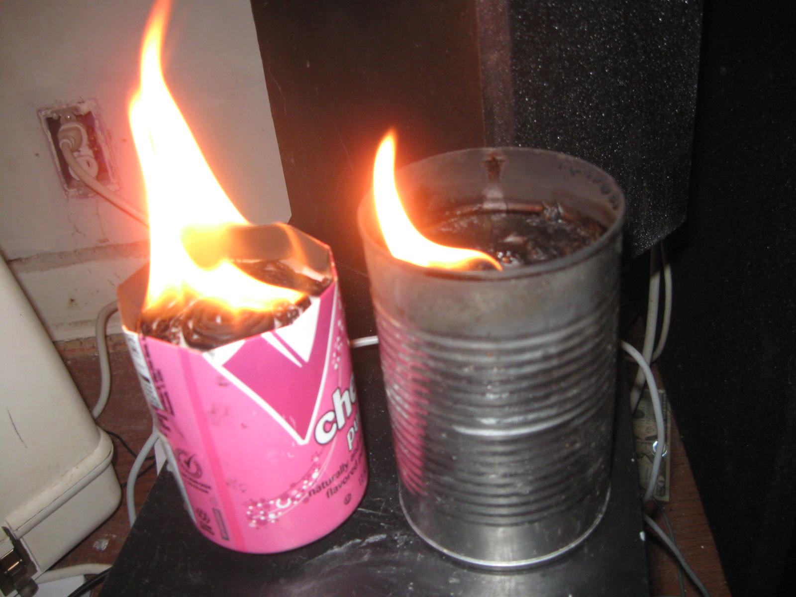 Preparation and survival Homemade Sterno Can, Portable stove burner.