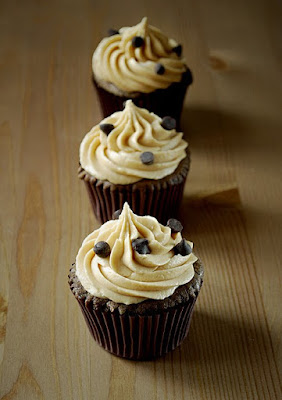 Devils Food Cupcakes with Peanut Butter Frosting