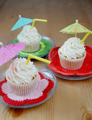National Cupcake Week: Pina Colada Cupcakes