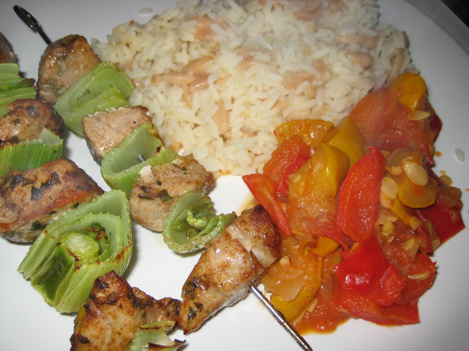 Lemon and Cheese Marinated Tuna Kebabs