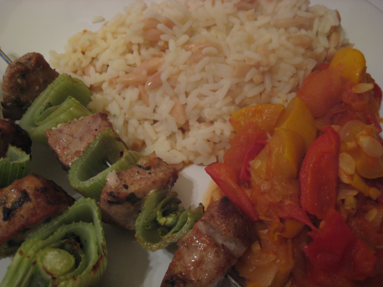 Lemon and Cheese Marinated Tuna Kebabs