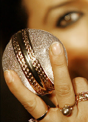 Diamond studded cricket ball Diamond studded cricket ball