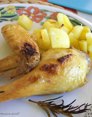 POLLO ASADO CON PATATAS