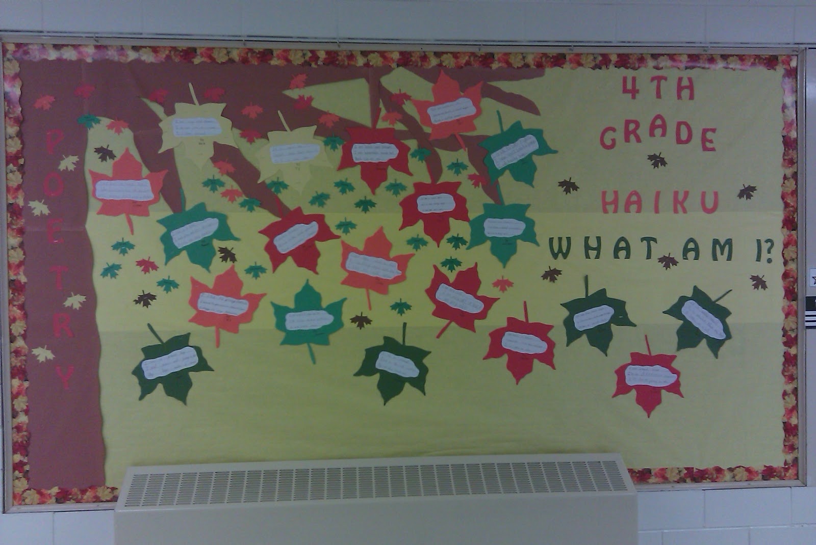 Mrs. Sullivan's 4th Grade Class Our Haiku Bulletin Board