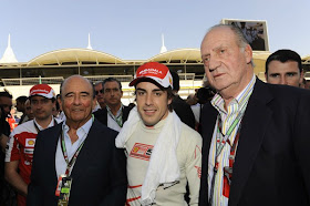 Alonso con el Rey y Emilio Botin
