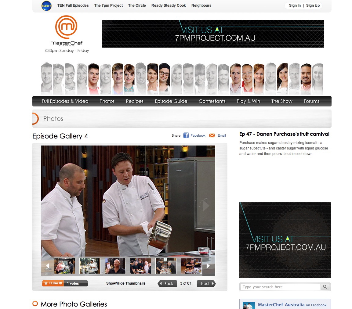 Burch and Purchese Sweet Studio Masterchef 'Carnival' Recipe