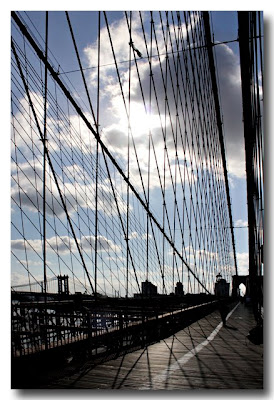 Brooklyn Bridge Backlit NYC