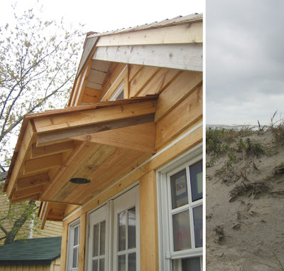 Italian Fisherman Front Door Overhang Cedar And Mahogany Trim Front Door Overhang Cedar And Mahogany Trim