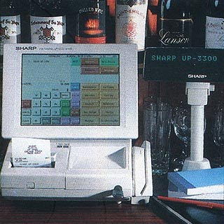 Sharp Electronics UP 3300 disco wine bar epos club system a full colour flat touch screen unit