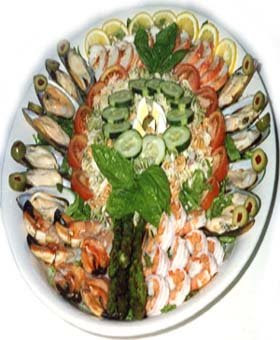 Party food ideas for a sea foods