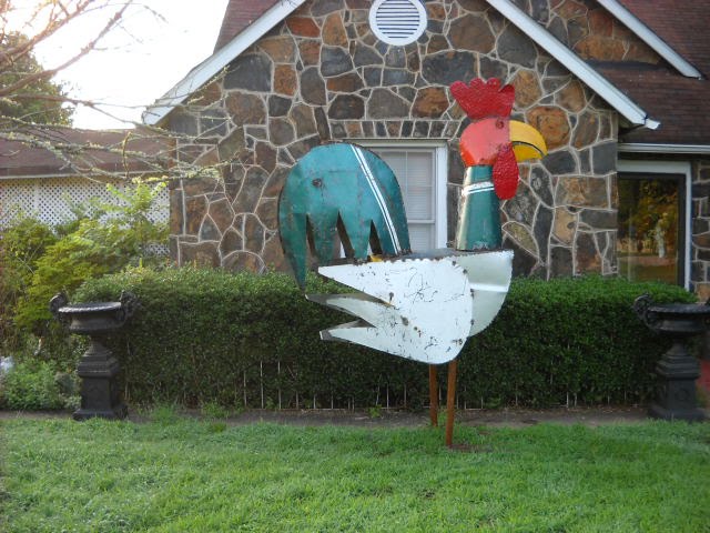 5 Ft. Metal Rooster