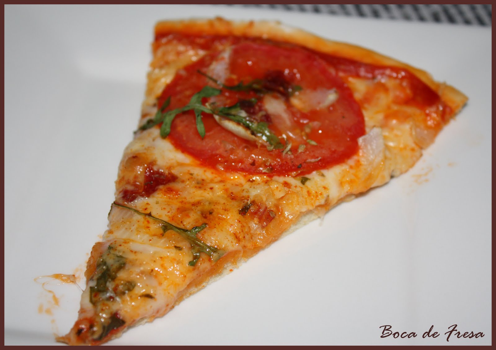 ♥ Boca de Fresa Como hacer masa de pizza y pizza de jamón ibérico