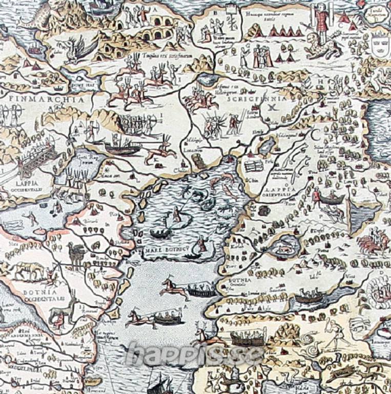 Haparanda och Torneå kartor: Karta 1572 Nordkalotten