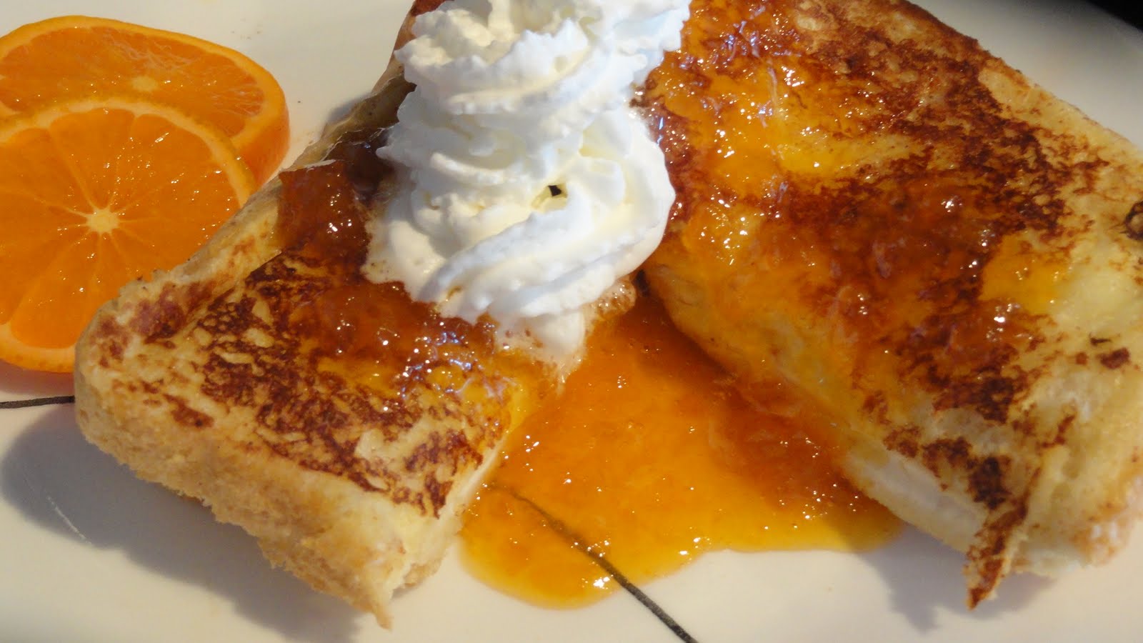 The OnCall Cook Stuffed French Toast with ApricotOrange Syrup