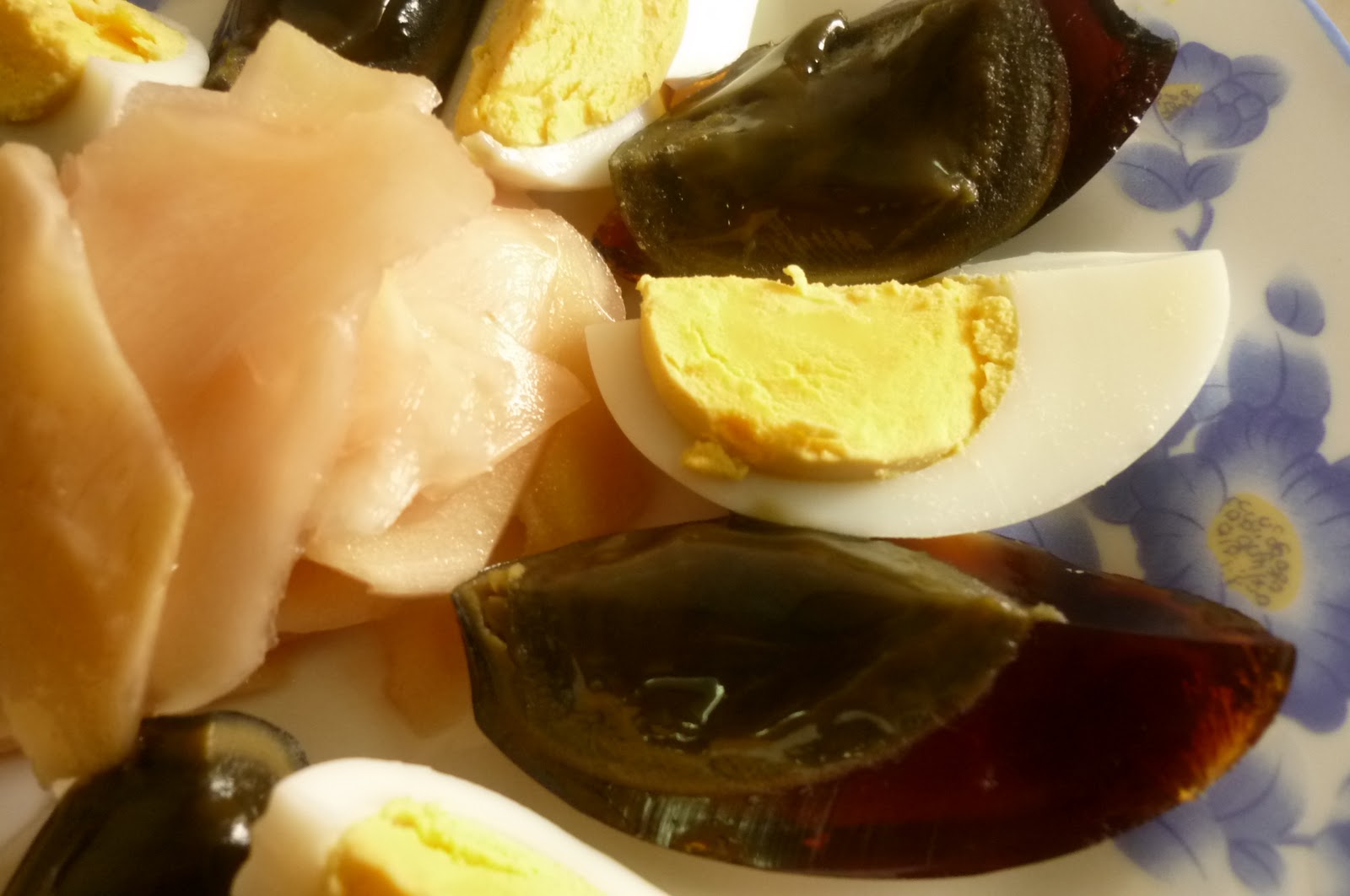 kitchen flavours: Pickled Ginger Serve with Century Eggs