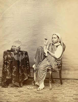 Portrait of an unidentified Indian woman 1860
