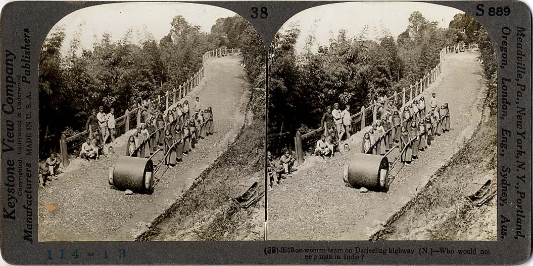 Women are working on Darjeeling highway - 1900's
