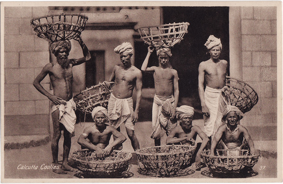 Coolies In India - Calcutta (Kolkata)
