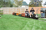 B&O Switcher with the Short Line Cars
