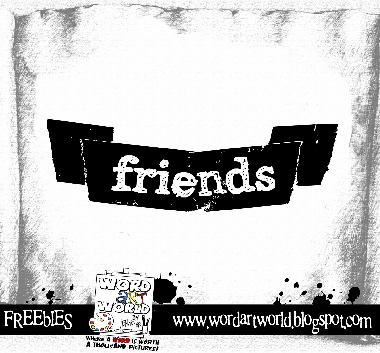 Word Art World: Friends (tag)