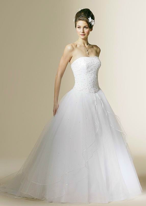  Gorgeous  Wedding Dress  Gorgeous  Strapless Tulle Wedding Dress 
