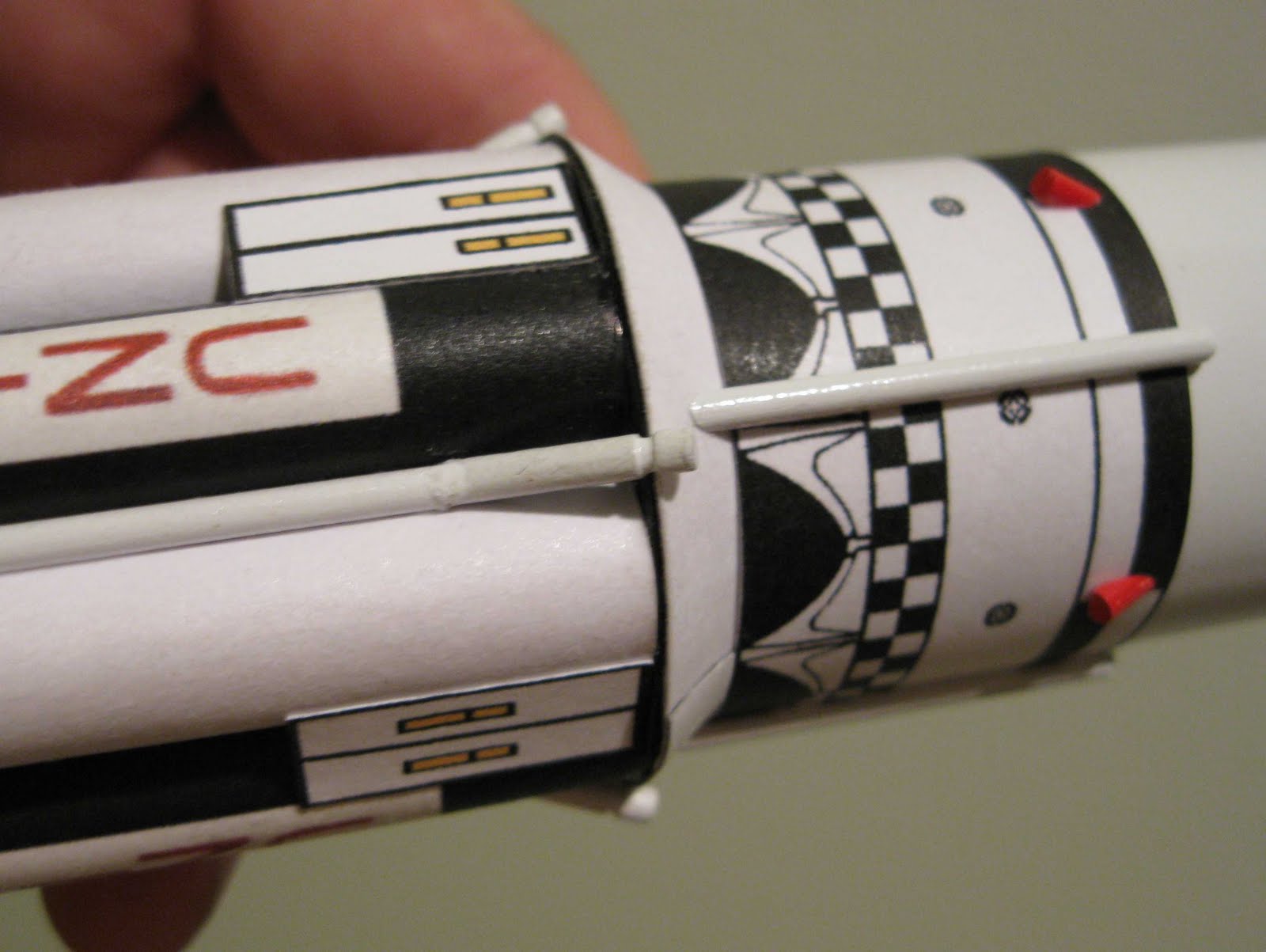 Model Rocket Building Dr. Zooch Saturn 1 SA5 Build Part 33 Details