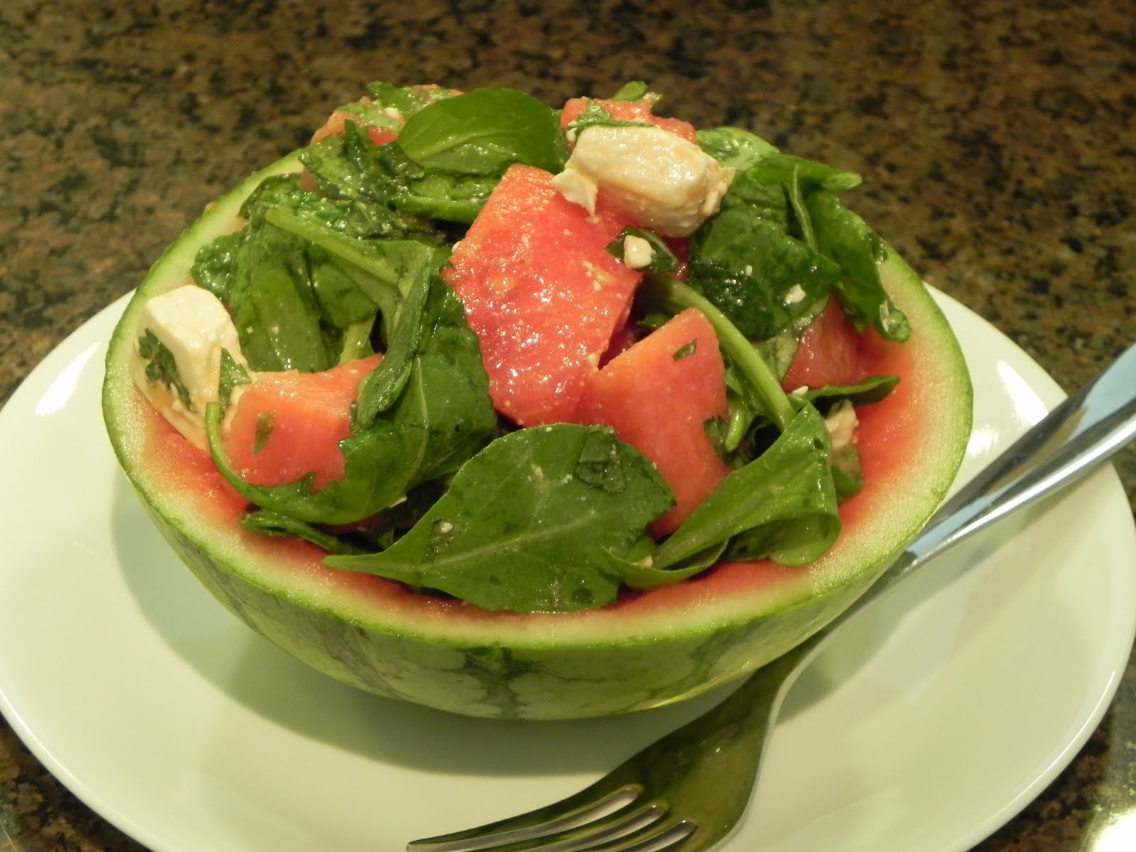 Garcon de Croissant Arugula, Watermelon and Feta Salad