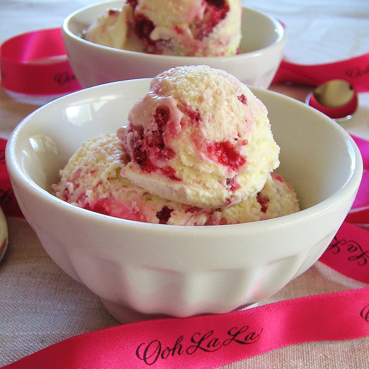Arctic Garden Studio White Chocolate Ice Cream with a Raspberry Swirl